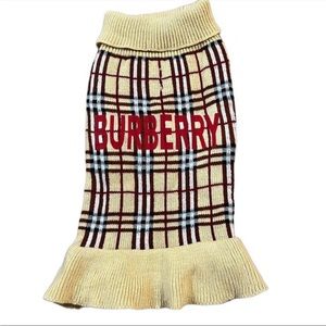 Plaid TuTu Dog Sweater Dress